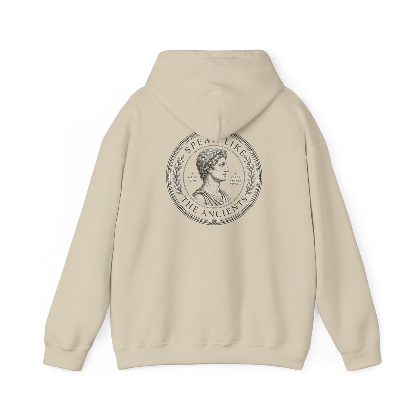Speak Like the Ancients White Hoodie