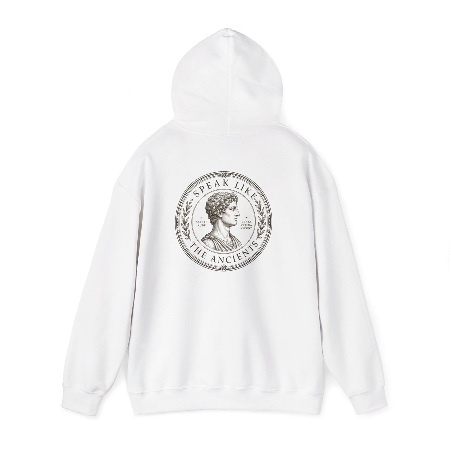Speak Like the Ancients White Hoodie