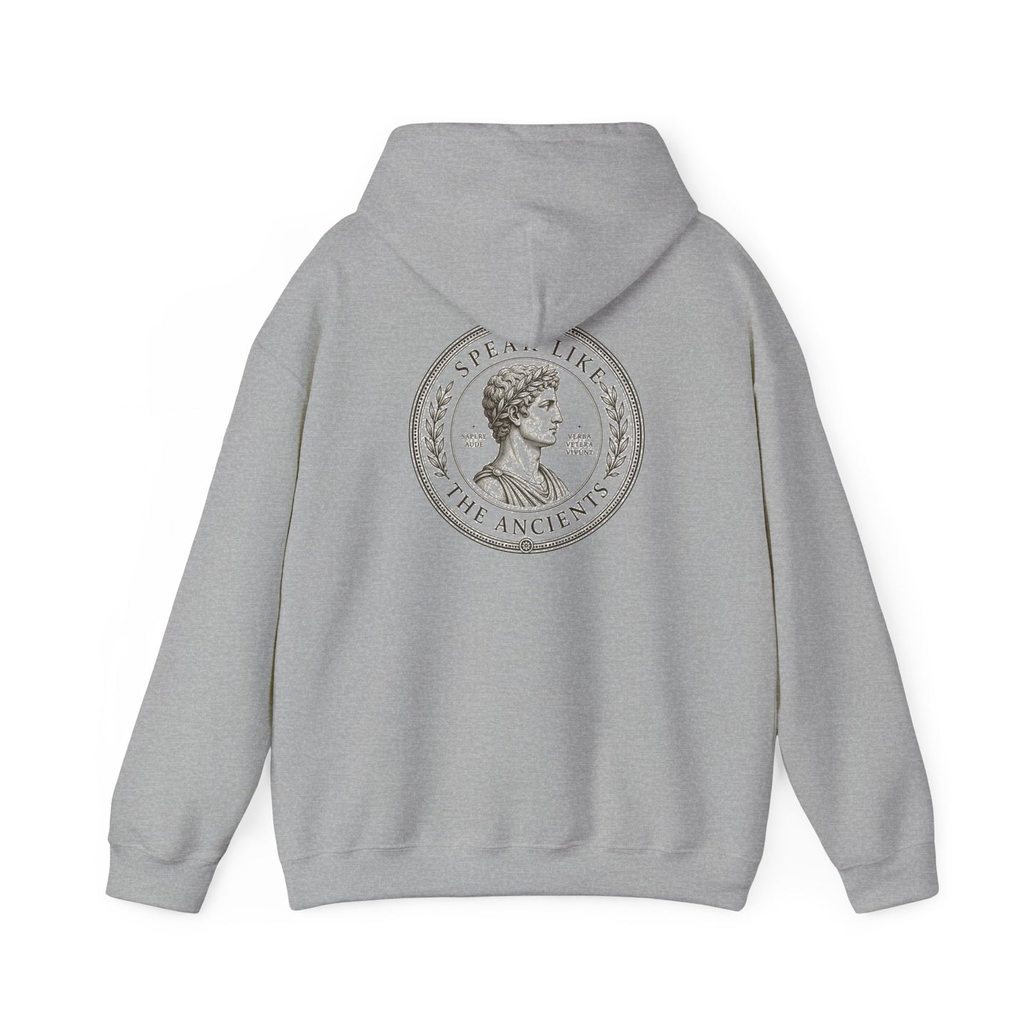 Speak Like the Ancients White Hoodie