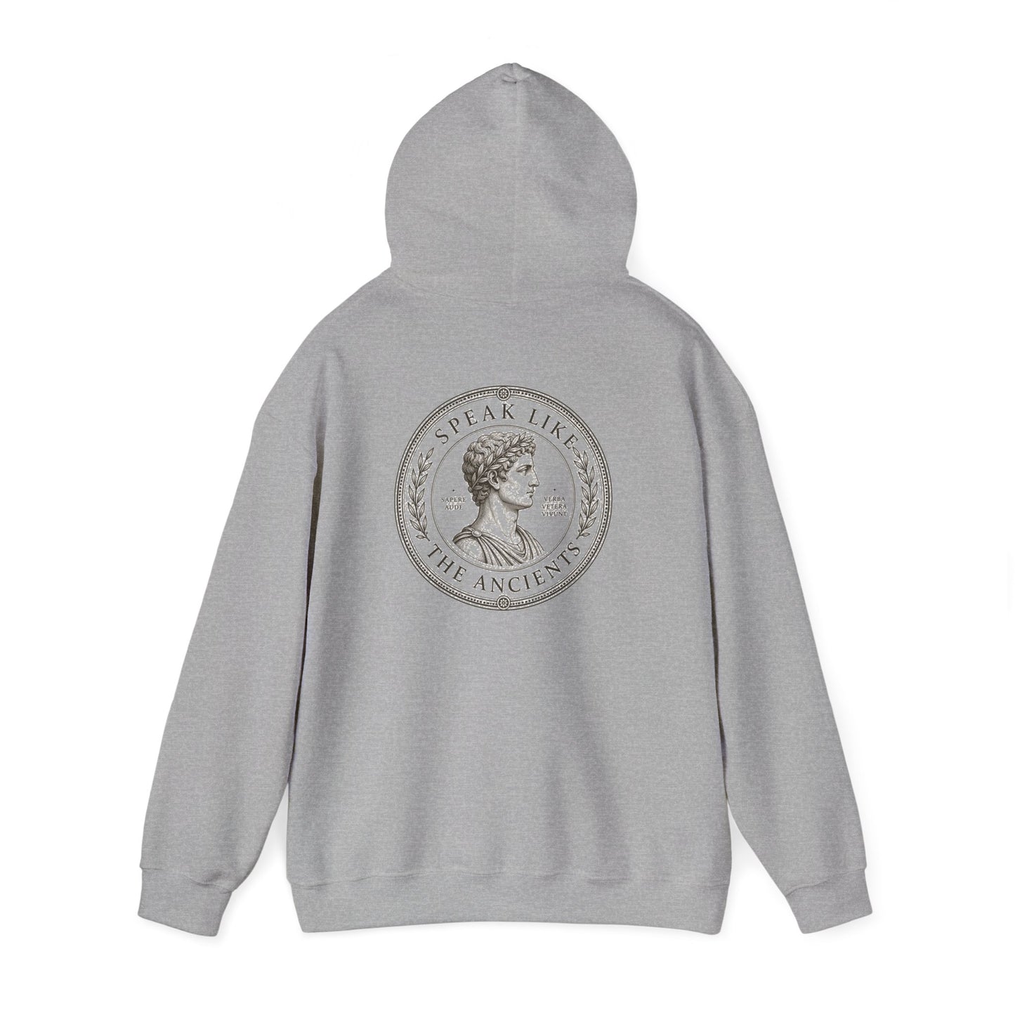 Speak Like the Ancients White Hoodie