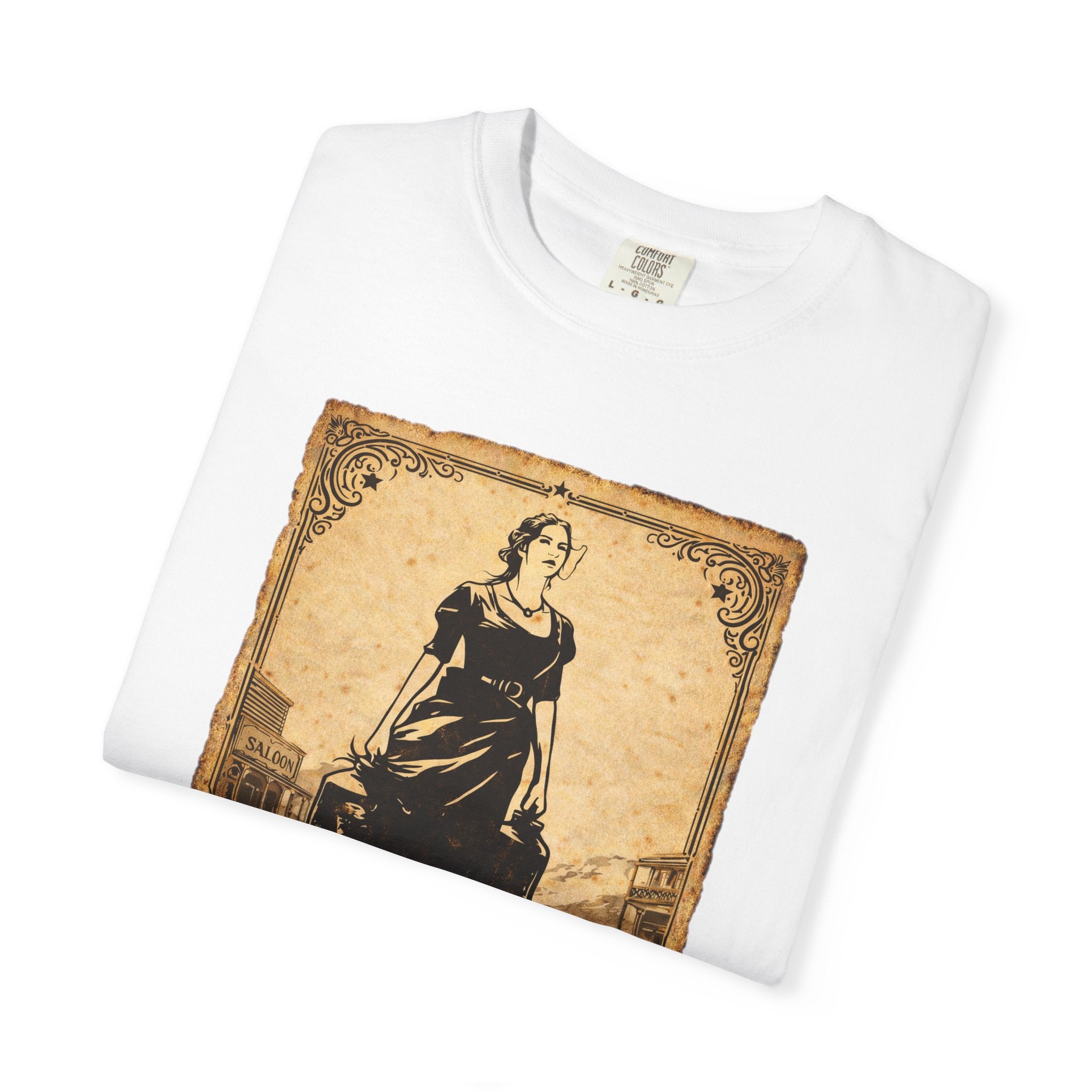 Vintage Western Poster T‑Shirt — "Just Make Believe It's Nothing"