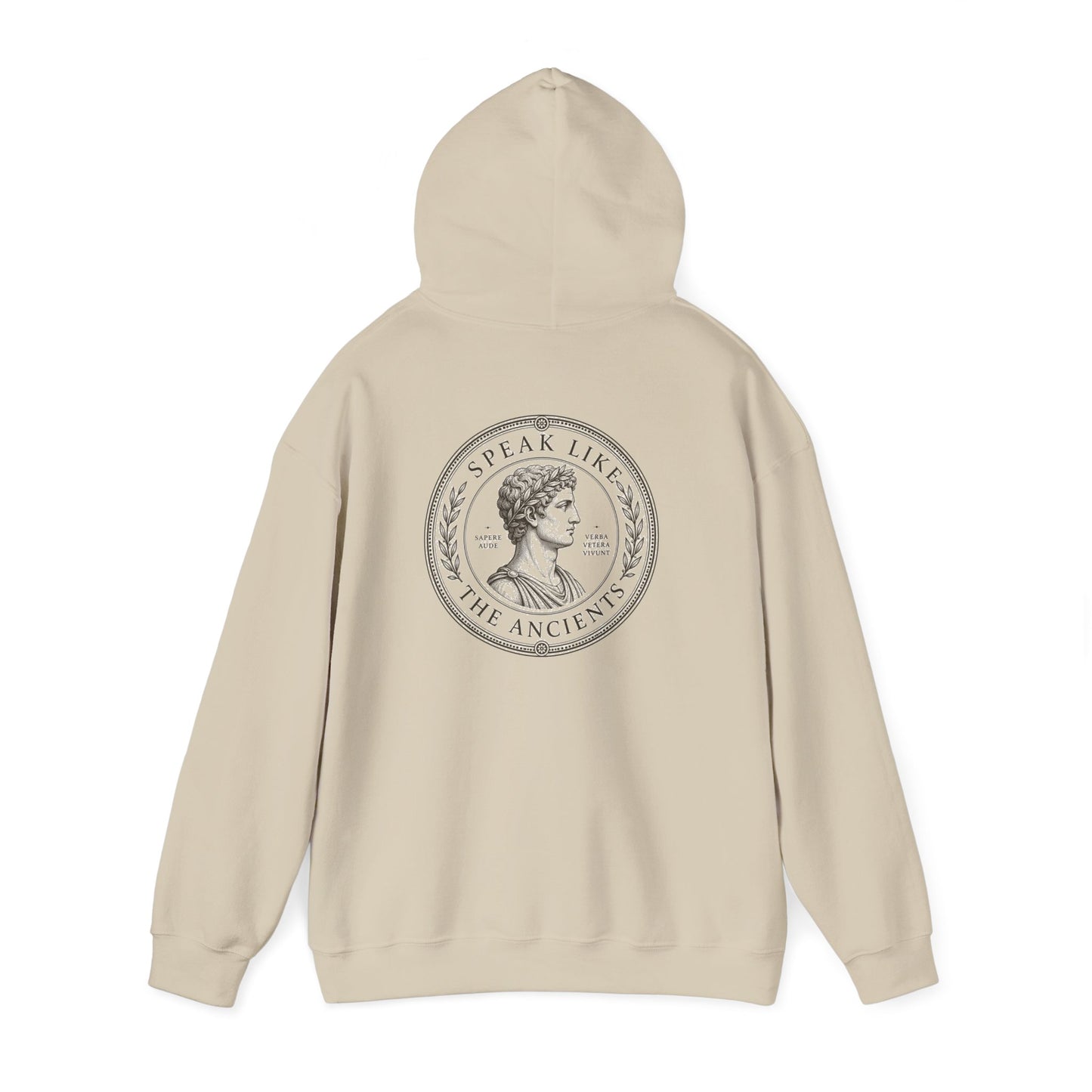 Speak Like the Ancients White Hoodie
